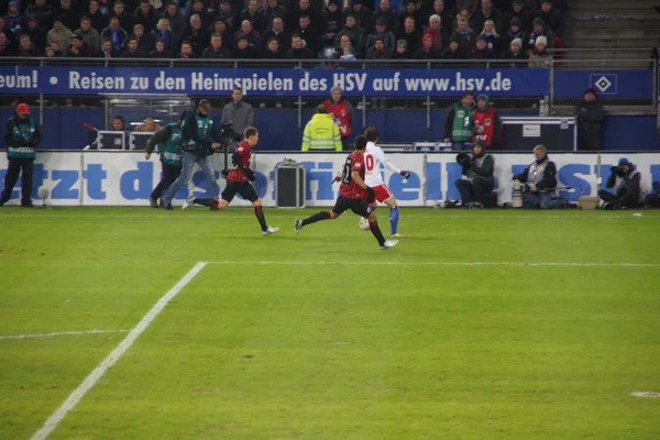 El partido de fútbol Hamburgo vs Frankfurt —  Fotos de Stock