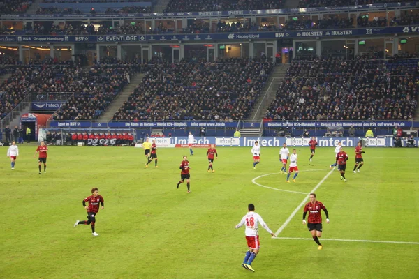 Το ποδόσφαιρο παιχνίδι Αμβούργο εναντίον Φρανκφούρτη — Φωτογραφία Αρχείου