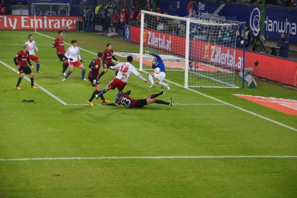 El partido de fútbol Hamburgo vs Frankfurt — Foto de Stock