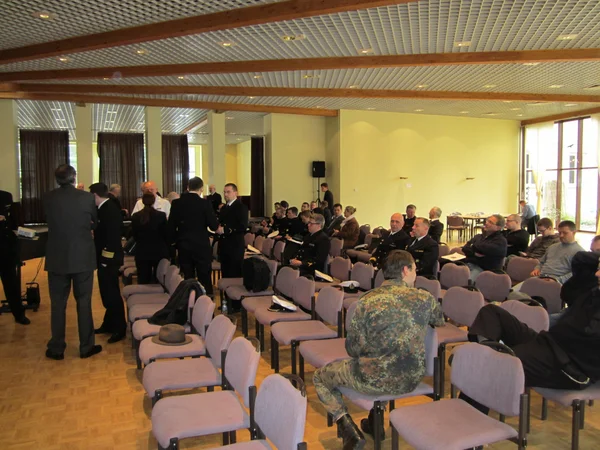 Yedek asker toplantı Alman Deniz Kuvvetleri — Stok fotoğraf