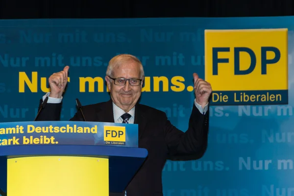 Rainer Bruederle, the leading candidate for the FDP — Stock Photo, Image