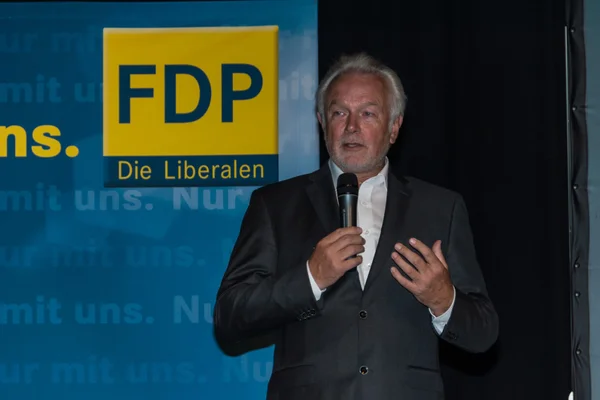 The famous FDP politician and parliamentary candidate Wolfgang Kubicki — Stock Photo, Image
