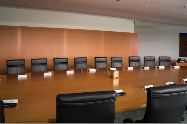 The Cabinet Room inside the Chancellery Building in Berlin-Mitte — Stock Photo, Image