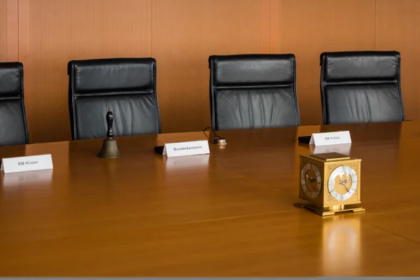 The Cabinet Room inside the Chancellery Building in Berlin-Mitte