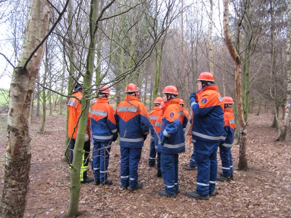 Brigada de bomberos voluntarios — Foto de Stock