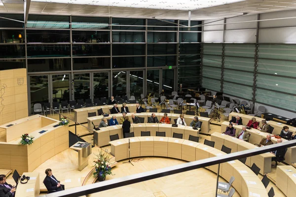 การเฉลิมฉลองของ Schleswig-Holstein Landtag — ภาพถ่ายสต็อก