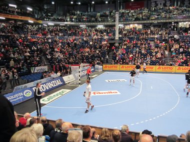 THW Kiel vs TuS N.-Lübbecke on 28.11.2013 clipart