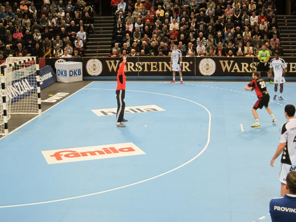 THW Kiel vs TuS N.-Lübbecke on 28.11.2013 — Stock Fotó