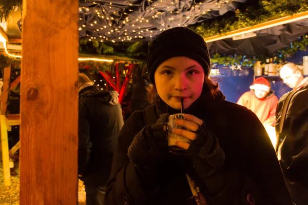 Mercado de Natal em Flensburg — Fotografia de Stock