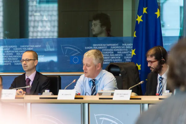 Dentro del Parlamento Europeo — Foto de Stock