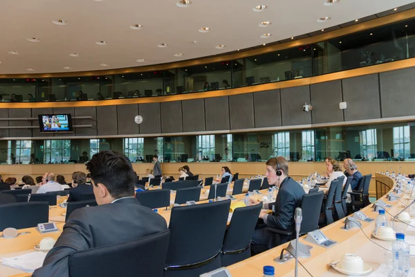 Az Európai Parlamenten belül Stock Kép