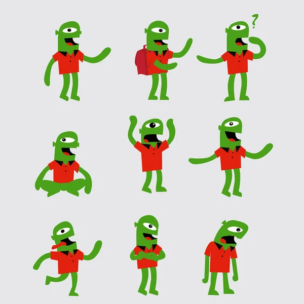 komik yeşil karakterler