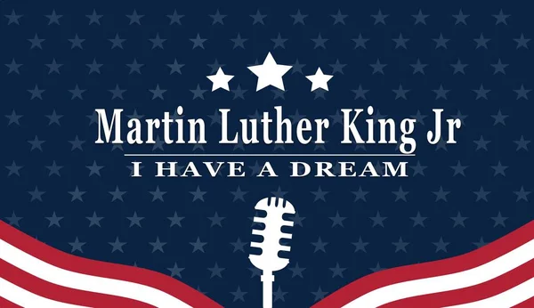 Martin Luther King Day Illustration Arrière Plan — Image vectorielle