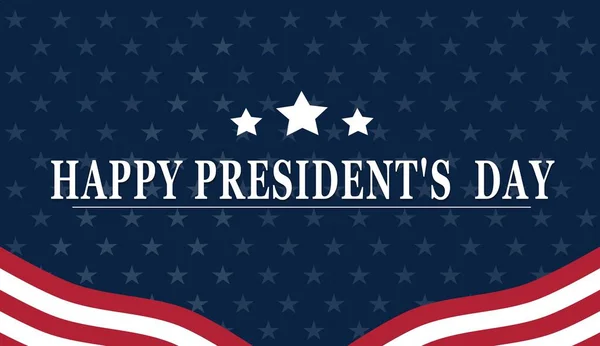 Ευτυχείς Πρόεδροι Φόντο Ημέρα Starswith Ηπα Σημαίες — Διανυσματικό Αρχείο