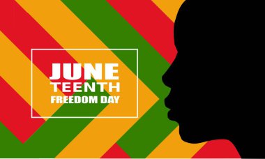 Haziran Bağımsızlık Günü 'nde. Özgürlük ya da Özgürlük Günü. Yıllık Amerikan bayramı, 19 Haziran 'da kutlandı.