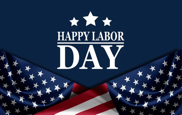 Happy Labor Day background with USA flag