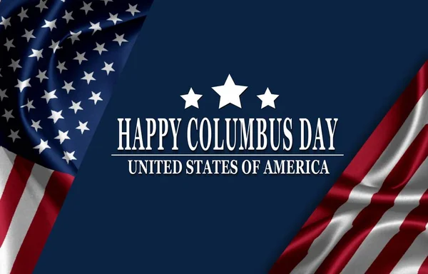 Columbus Day American Flag — стоковое фото