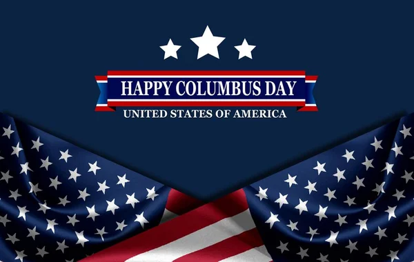 Columbus Day American Flag — Zdjęcie stockowe