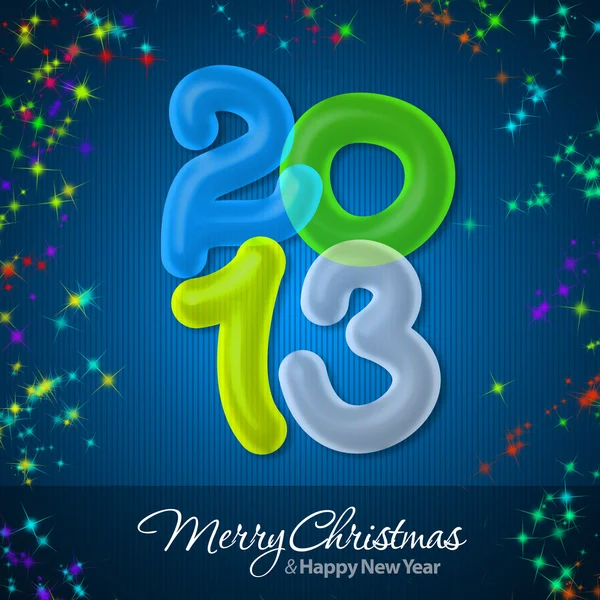 Merry Christmas and Happy New Year 2013 — Stock Photo, Image