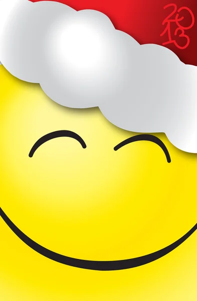 Smiley Weihnachtsmann - Grußkarte 2013 — Stockfoto