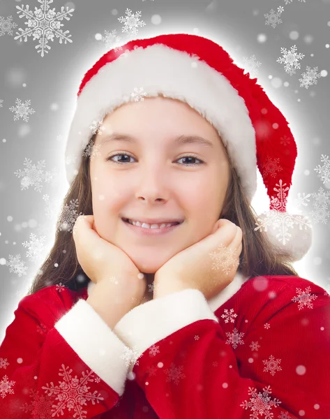 Buon Natale ragazza — Foto Stock