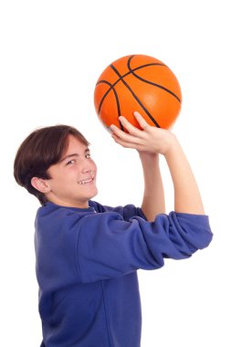 basketbol oynarken chealy genç