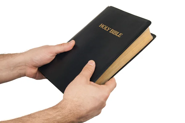 Man giving a Bible — Stock Photo, Image