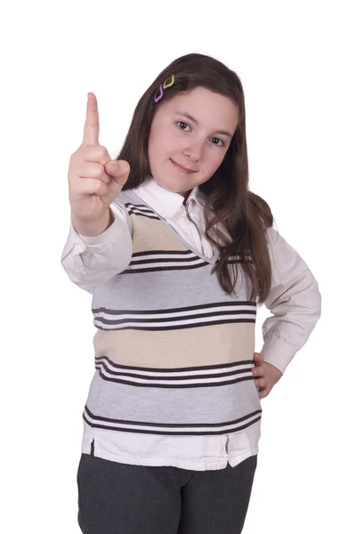 Adolescente menina ponderando — Fotografia de Stock