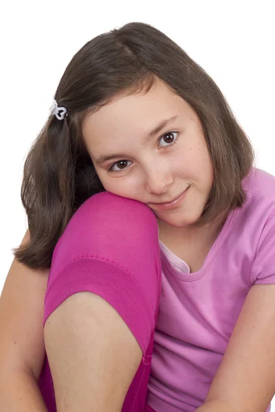 Hermosa adolescente sonriendo — Foto de Stock