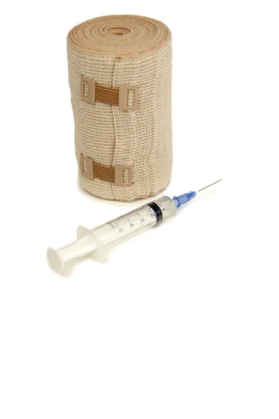 Bandage and syrange — Stock Photo, Image