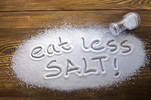 Eat less salt and medical concept — Stock Photo, Image