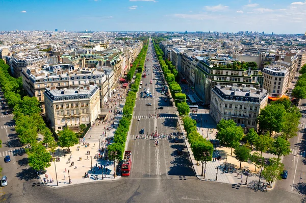 The Champs-Elysées. Paris. — Stock fotografie