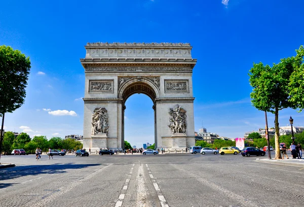 O Arco do Triunfo, Paris . — Fotografia de Stock