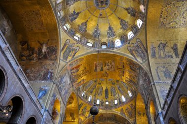 iç st mark's Bazilikası Venedik, İtalya.