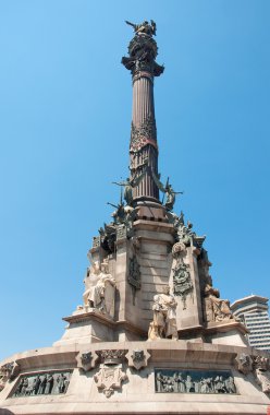 Columbus anıt, barcelona. İspanya.
