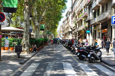 Barcelona 'daki La Rambla.