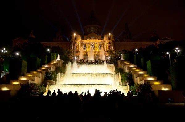 Magic Fountain of Montjuïc. Barcelona, Spain. — Stockfoto