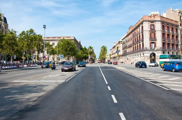 Motorvägstrafik. Barcelona. — Stockfoto