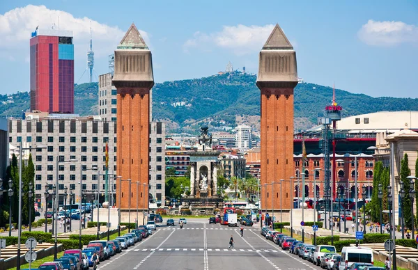 Die venezianischen Türme. barcelona. — Stockfoto