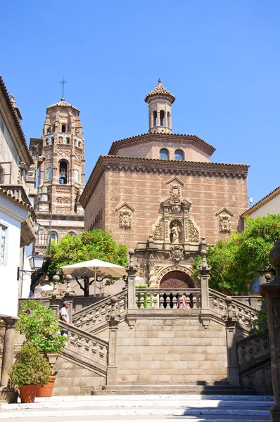 Poble espanyol. hiszpańskie miasta. — Zdjęcie stockowe