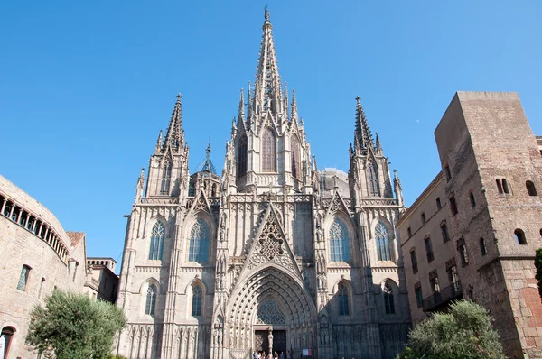 Cathedral of the Holy Cross and Saint Eulalia. Barcelona. — Stock Photo, Image