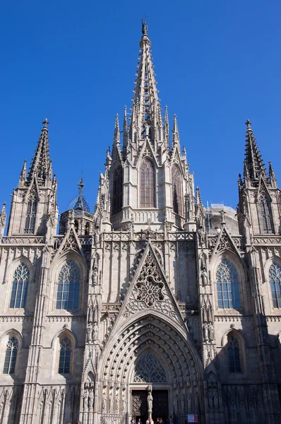 Крестовоздвиженский собор и Святая Эулалия. Барселона . — стоковое фото