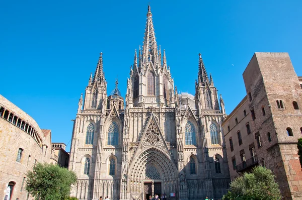 Cathedral of the Holy Cross and Saint Eulalia. Barcelona. — Stock Photo, Image