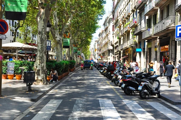 La Rambla в Барселоне. — стоковое фото