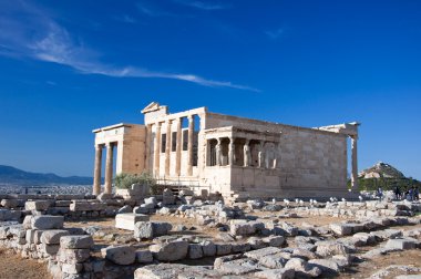 Yunanistan Atina akropolü erechtheion.