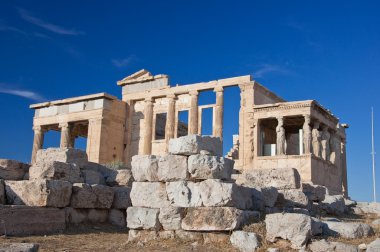 Yunanistan Atina akropolü erechtheion.