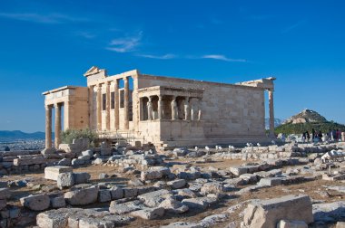Yunanistan Atina akropolü erechtheion.
