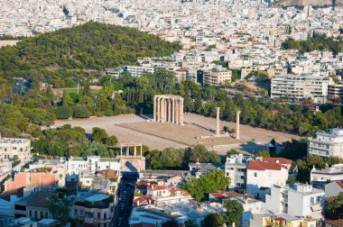 Atina, Yunanistan 'daki Olimpiyat Tapınağı Zeus.