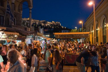gece hayatında plaka Atina, Yunanistan.