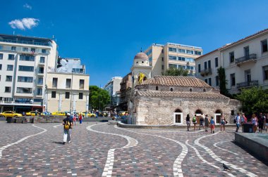 Monastiraki Meydanı Atina, Yunanistan.